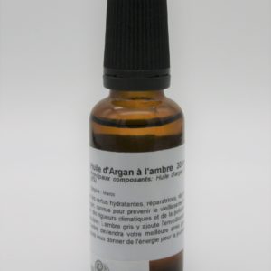 Huile d'argan à l'ambre