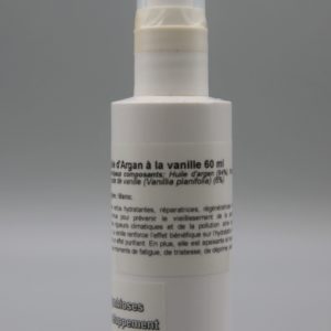 Huile d'argan à la vanille