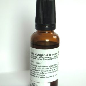 Huile d'argan à la rose